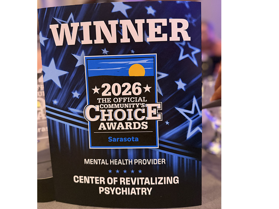 Center of Revitalizing Psychiatry — 2026 Community's Choice Award winner, Sarasota